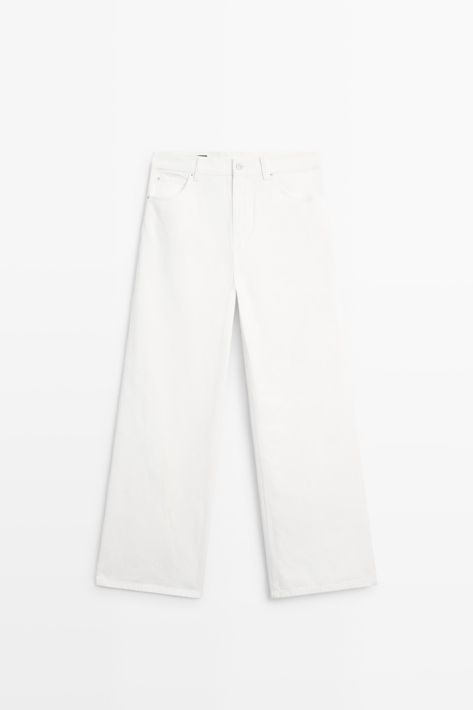 Jean wide leg taille haute